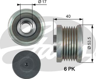 Gates OAP7179 - Piedziņas skriemelis, Ģenerators ps1.lv