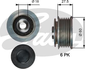 Gates OAP7176 - Piedziņas skriemelis, Ģenerators ps1.lv