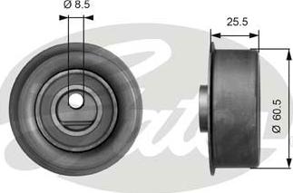 Gates T41058 - Spriegotājrullītis, Gāzu sadales mehānisma piedziņas siksna ps1.lv