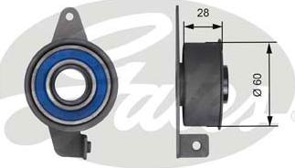 Gates T41144 - Spriegotājrullītis, Gāzu sadales mehānisma piedziņas siksna ps1.lv