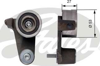 Gates T41165 - Spriegotājrullītis, Gāzu sadales mehānisma piedziņas siksna ps1.lv