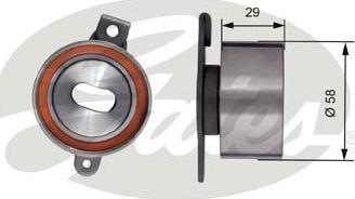 Gates T41186 - Spriegotājrullītis, Gāzu sadales mehānisma piedziņas siksna ps1.lv