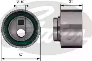 Gates T41134 - Spriegotājrullītis, Gāzu sadales mehānisma piedziņas siksna ps1.lv