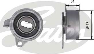 Gates T41211 - Spriegotājrullītis, Gāzu sadales mehānisma piedziņas siksna ps1.lv