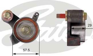 Gates T41272 - Spriegotājrullītis, Gāzu sadales mehānisma piedziņas siksna ps1.lv