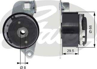 Gates T43045 - Spriegotājrullītis, Gāzu sadales mehānisma piedziņas siksna ps1.lv