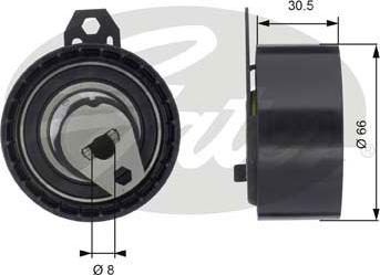 Gates T43034 - Spriegotājrullītis, Gāzu sadales mehānisma piedziņas siksna ps1.lv