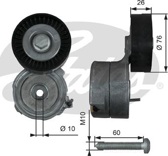 Gates T38423 - Siksnas spriegotājs, Ķīļsiksna ps1.lv