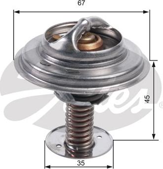 Gates TH45682G1 - Termostats, Dzesēšanas šķidrums ps1.lv