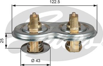 Gates TH52180/87G1 - Termostats, Dzesēšanas šķidrums ps1.lv