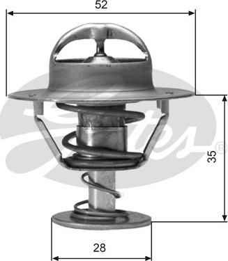 Gates TH04382G1 - Termostats, Dzesēšanas šķidrums ps1.lv