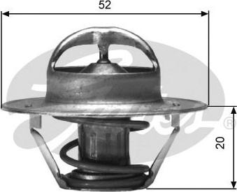 Gates TH00591G1 - Termostats, Dzesēšanas šķidrums ps1.lv