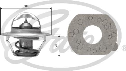 Gates TH00382G1 - Termostats, Dzesēšanas šķidrums ps1.lv