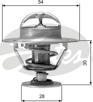 Gates TH02491G1 - Termostats, Dzesēšanas šķidrums ps1.lv