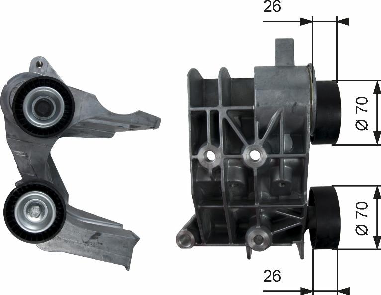 GATES-AU 36107 - Siksnas spriegotājs, Ķīļsiksna ps1.lv