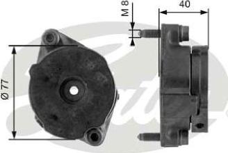 GATES-AU 38345 - Siksnas spriegotājs, Ķīļsiksna ps1.lv