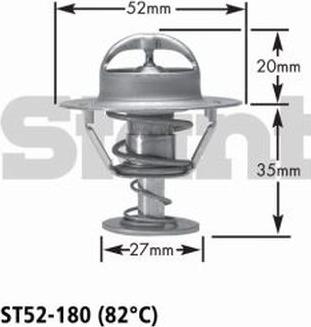 GATES-AU ST52-180 - Termostats, Dzesēšanas šķidrums ps1.lv