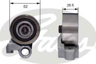 GATES-AU T41183 - Spriegotājrullītis, Gāzu sadales mehānisma piedziņas siksna ps1.lv