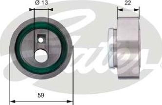 GATES-AU T41129 - Spriegotājrullītis, Gāzu sadales mehānisma piedziņas siksna ps1.lv