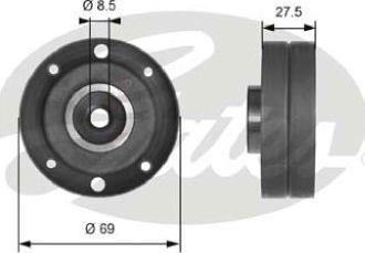 GATES-AU T41175 - Spriegotājrullītis, Gāzu sadales mehānisma piedziņas siksna ps1.lv