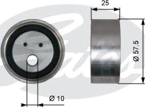 GATES-AU T41321 - Spriegotājrullītis, Gāzu sadales mehānisma piedziņas siksna ps1.lv