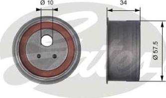 GATES-AU T41271 - Spriegotājrullītis, Gāzu sadales mehānisma piedziņas siksna ps1.lv