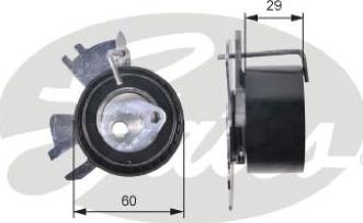 GATES-AU T43231 - Spriegotājrullītis, Gāzu sadales mehānisma piedziņas siksna ps1.lv