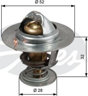 GATES-AU TH50292G1 - Termostats, Dzesēšanas šķidrums ps1.lv