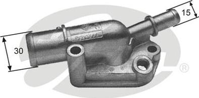 GATES-AU TH09282G1 - Termostats, Dzesēšanas šķidrums ps1.lv