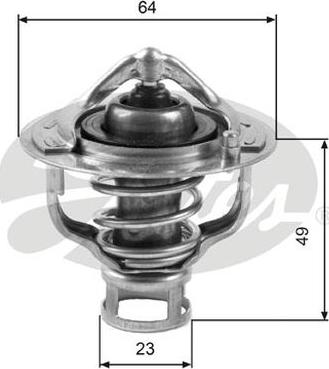 GATES-AU TH04082G1 - Termostats, Dzesēšanas šķidrums ps1.lv