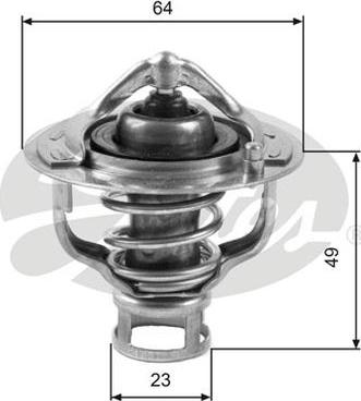 GATES-AU TH04082 - Termostats, Dzesēšanas šķidrums ps1.lv