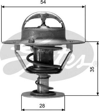 GATES-AU TH04277G1 - Termostats, Dzesēšanas šķidrums ps1.lv