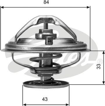 GATES-AU TH06582G1 - Termostats, Dzesēšanas šķidrums ps1.lv