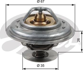 GATES-AU TH13287G1 - Termostats, Dzesēšanas šķidrums ps1.lv