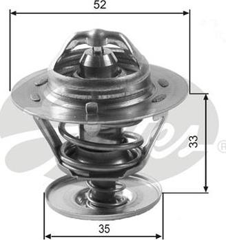 GATES-AU TH12588G1 - Termostats, Dzesēšanas šķidrums ps1.lv