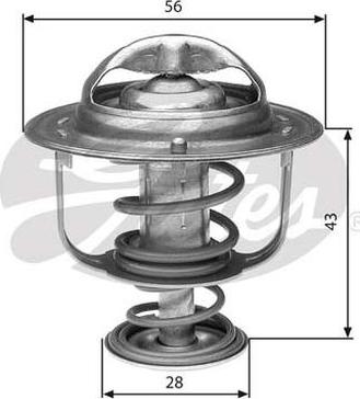 GATES-AU TH31276G1 - Termostats, Dzesēšanas šķidrums ps1.lv