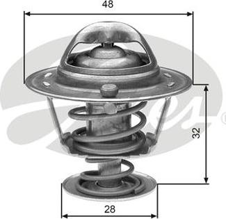 GATES-AU TH32576G1 - Termostats, Dzesēšanas šķidrums ps1.lv