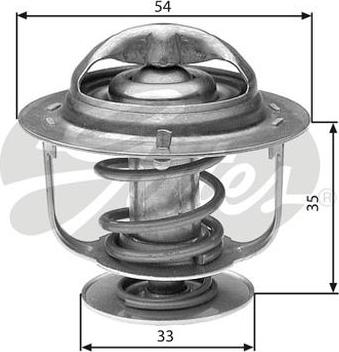 GATES-AU TH29988G1 - Termostats, Dzesēšanas šķidrums ps1.lv