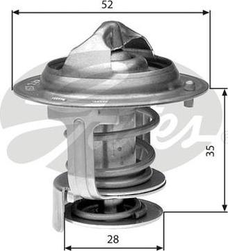 GATES-AU TH29478G1 - Termostats, Dzesēšanas šķidrums ps1.lv