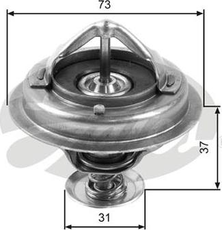 GATES-AU TH24582G1 - Termostats, Dzesēšanas šķidrums ps1.lv