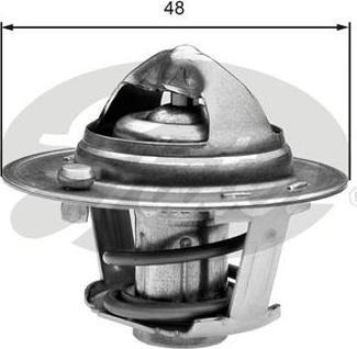 GATES-AU TH25782G1 - Termostats, Dzesēšanas šķidrums ps1.lv