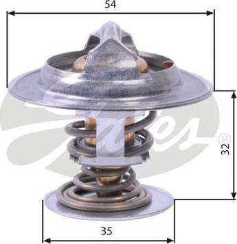 GATES-AU TH26590G1 - Termostats, Dzesēšanas šķidrums ps1.lv