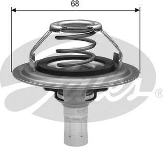 GATES-AU TH23085G1 - Termostats, Dzesēšanas šķidrums ps1.lv