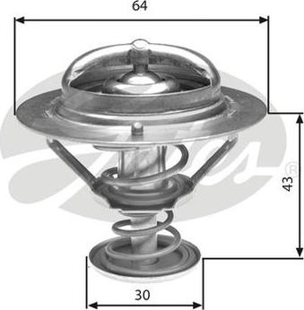 GATES-AU TH27078G1 - Termostats, Dzesēšanas šķidrums ps1.lv