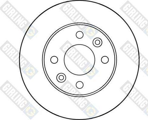 Girling 6010133 - Bremžu diski ps1.lv