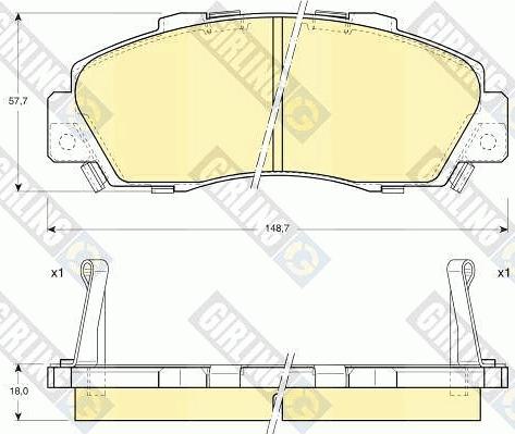 Girling 6109959 - Bremžu uzliku kompl., Disku bremzes ps1.lv