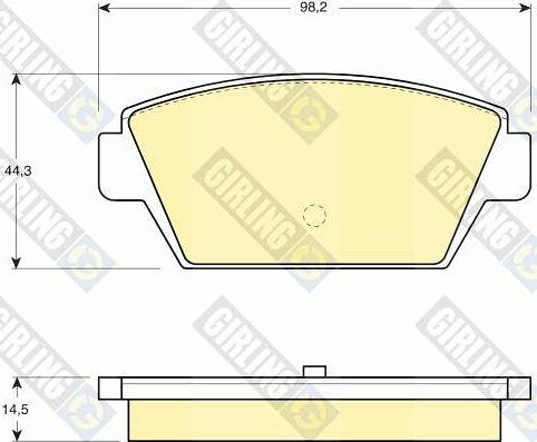 Girling 6109459 - Bremžu uzliku kompl., Disku bremzes ps1.lv