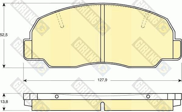 Girling 6109809 - Bremžu uzliku kompl., Disku bremzes ps1.lv