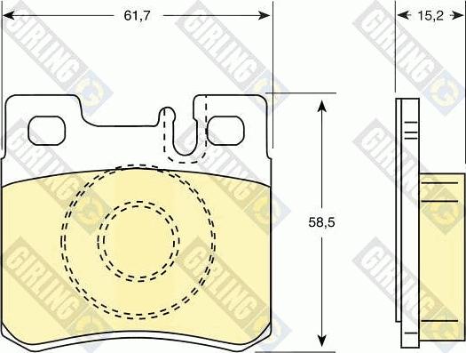 Girling 6109872 - Bremžu uzliku kompl., Disku bremzes ps1.lv