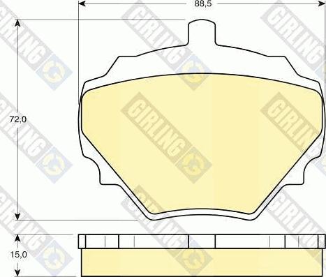 Girling 6109746 - Bremžu uzliku kompl., Disku bremzes ps1.lv